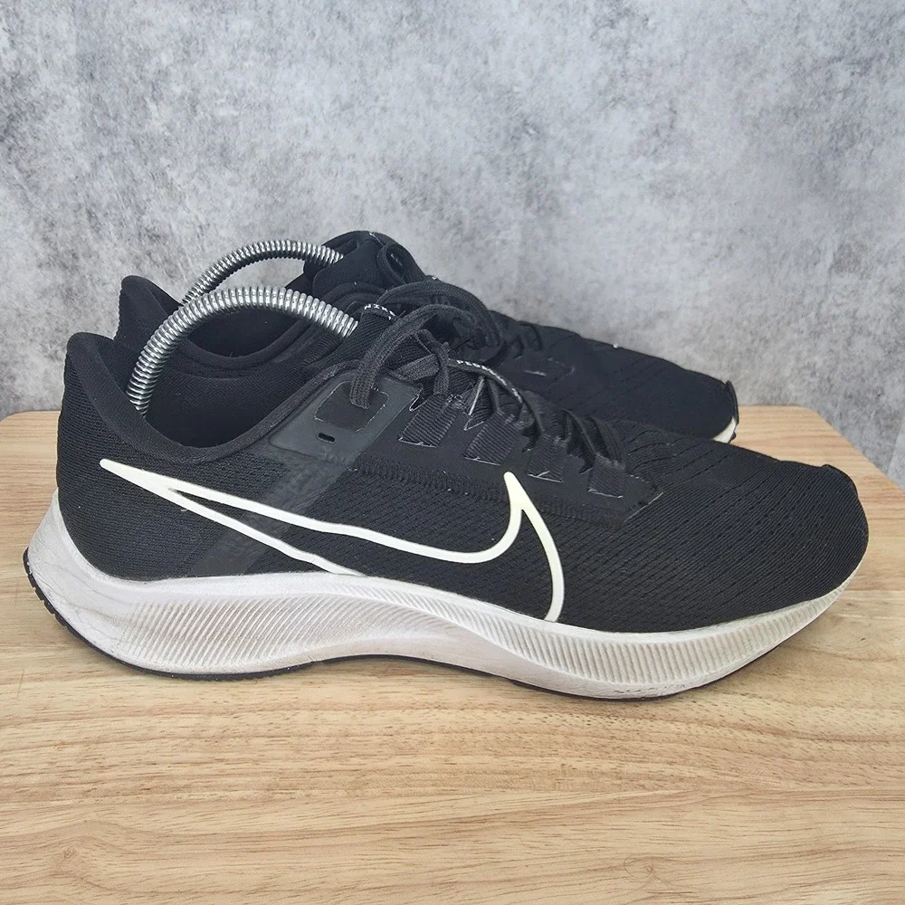 Nike Air Zoom Pegasus 38 Running Shoes Mens 10.5 Black White Sneakers CZ1891-001
